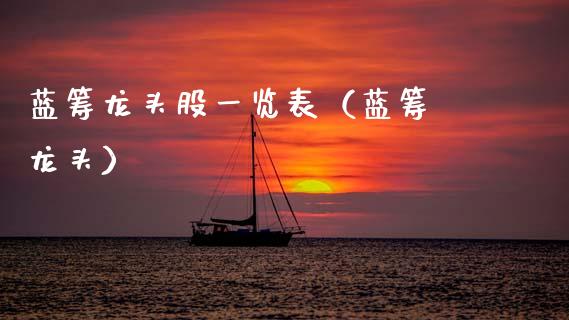 蓝筹龙头股一览表(蓝筹 龙头)_财经要闻_第1张_宇龙理财网 蓝筹龙头股一览表(蓝筹 龙头)_https://www.dglong8.com_财经要闻_第1张