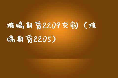 玻璃期货2209交割（玻璃期货2205）
