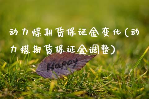 动力煤期货保证金变化(动力煤期货保证金调整)