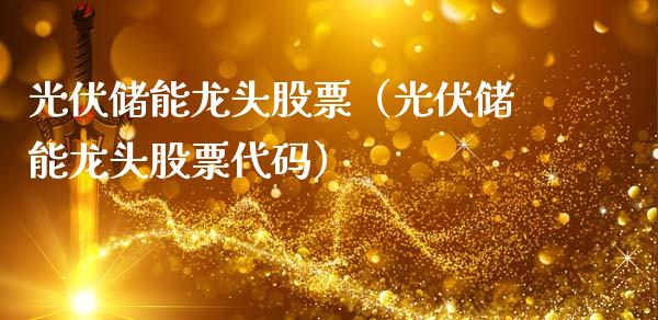 光伏储能龙头股票（光伏储能龙头股票代码）