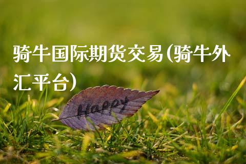 骑牛国际期货交易(骑牛外汇平台)