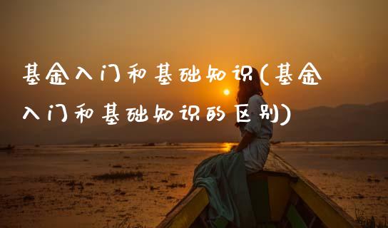 基金入门和基础知识(基金入门和基础知识的区别)