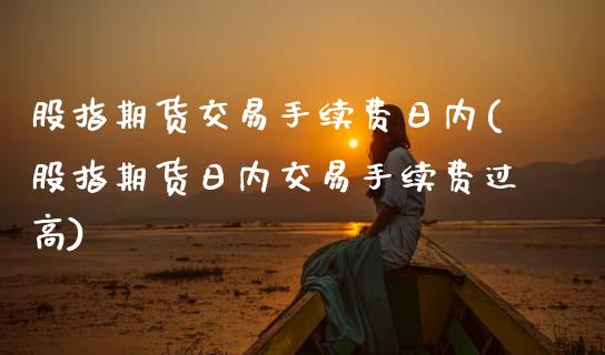 股指期货交易手续费日内(股指期货日内交易手续费过高)