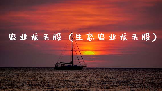 农业龙头股（生态农业龙头股）