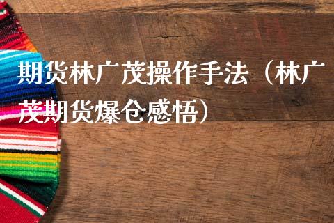 期货林广茂操作手法（林广茂期货爆仓感悟）