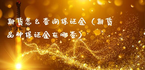 期货怎么查询保证金（期货品种保证金在哪查）