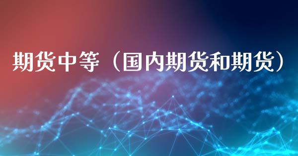 期货中等（国内期货和期货）
