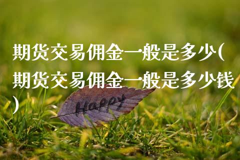 期货交易佣金一般是多少(期货交易佣金一般是多少钱)