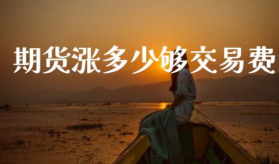 期货涨多少够交易费