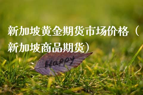 新加坡黄金期货市场价格（新加坡商品期货）