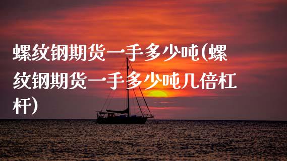 螺纹钢期货一手多少吨(螺纹钢期货一手多少吨几倍杠杆)