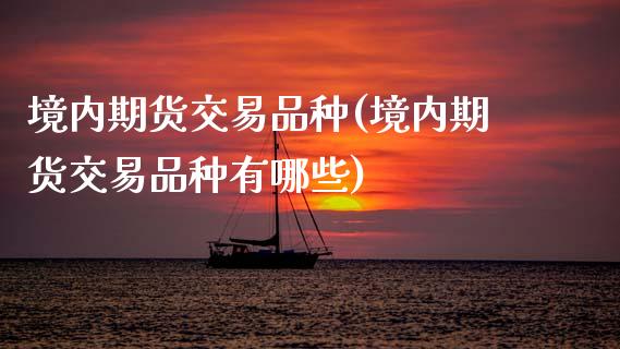 境内期货交易品种(境内期货交易品种有哪些)