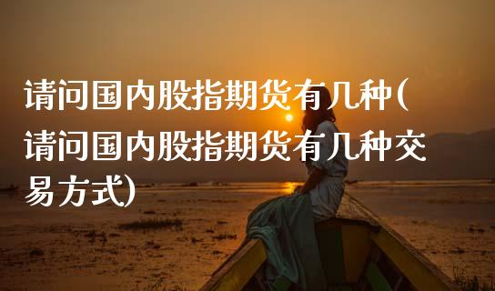 请问国内股指期货有几种(请问国内股指期货有几种交易方式)