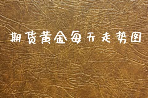 期货黄金每天走势图