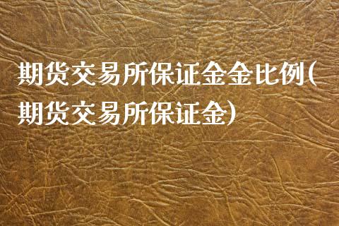 期货交易所保证金金比例(期货交易所保证金)