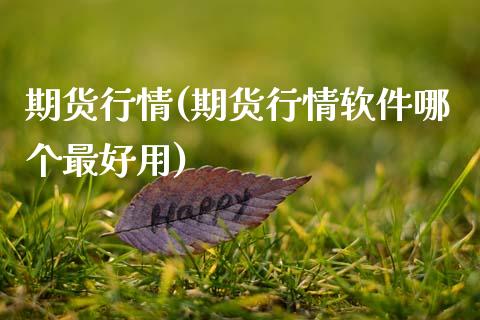 期货行情(期货行情软件哪个最好用)