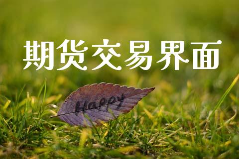 期货交易界面_https://www.dglong8.com_财经要闻_第1张