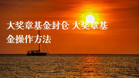 大章基金封仓 大章基金操作方法