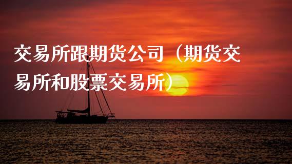 交易所跟期货公司（期货交易所和股票交易所）