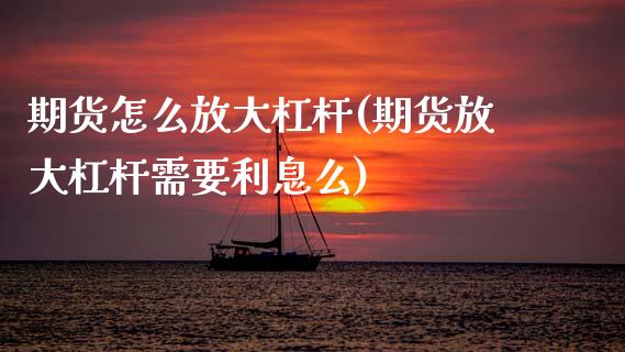 期货怎么放大杠杆(期货放大杠杆需要利息么)