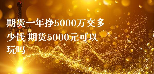 期货一年挣5000万交多少钱 期货5000元可以玩吗