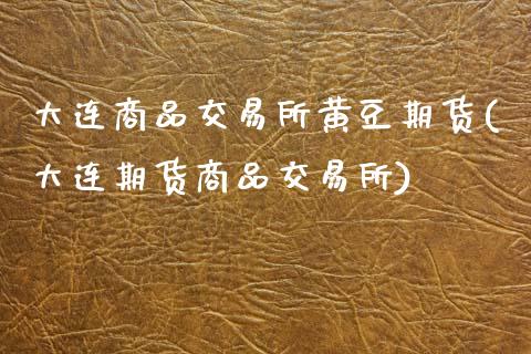 大连商品交易所黄豆期货(大连期货商品交易所)