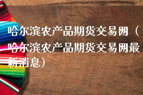 哈尔滨农产品期货交易网（哈尔滨农产品期货交易网最新消息）