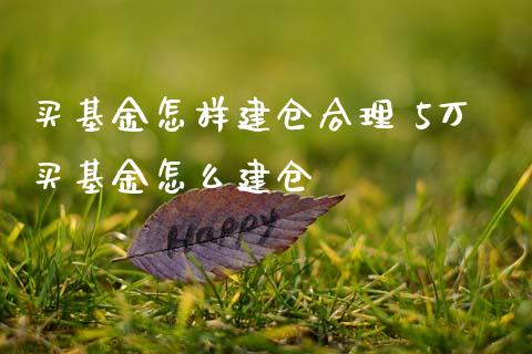 买基金怎样建仓合理 5万买基金怎么建仓