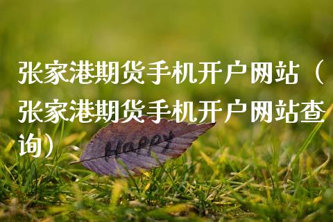张家港期货手机开户网站（张家港期货手机开户网站查询）