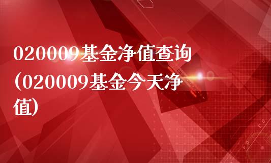 020009基金净值查询(020009基金今天净值)