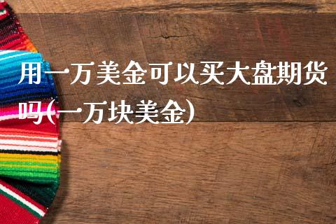 用一万美金可以买大盘期货吗(一万块美金)