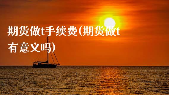 期货做t手续费(期货做t有意义吗)