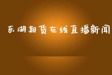 东湖期货在线直播新闻
