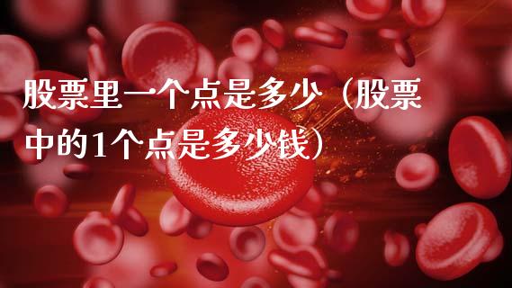 股票里一个点是多少（股票中的1个点是多少钱）