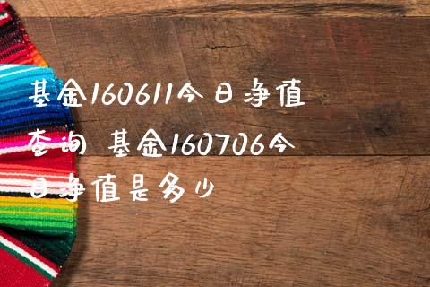 基金160611今日净值查询 基金160706今日净值是多少