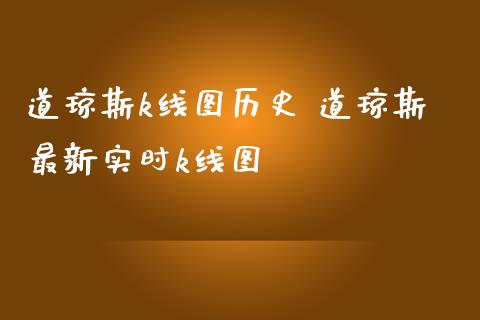 道琼斯k线图历史 道琼斯最新实时k线图