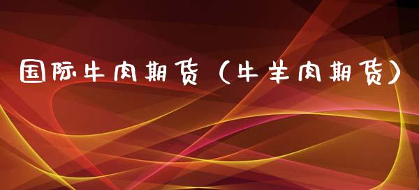国际牛肉期货（肉期货）