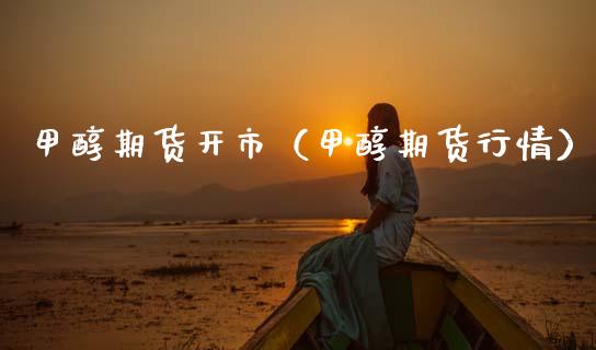甲醇期货开市（甲醇期货行情）