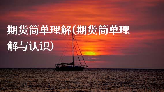 期货简单理解(期货简单理解与认识)