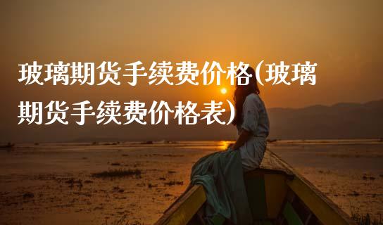 玻璃期货手续费价格(玻璃期货手续费价格表)