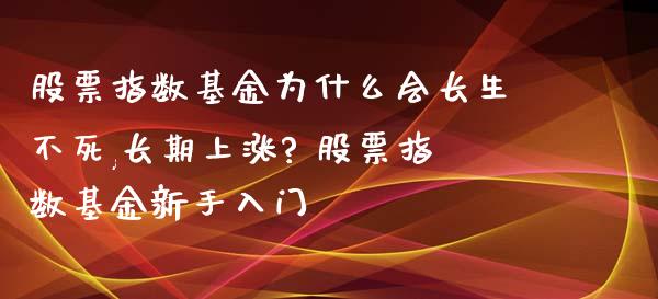 股票指数基金为什么会长生不死,长期上涨? 股票指数基金新手入门_https://www.dglong8.com_基金理财_第1张