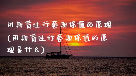 用期货进行套期保值的原理(用期货进行套期保值的原理是什么)