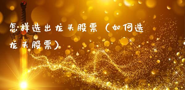 怎样选出龙头股票（如何选龙头股票）