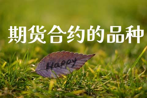 期货合约的品种