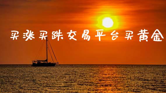 买涨买跌交易平台买黄金