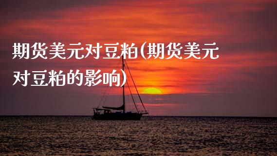 期货美元对豆粕(期货美元对豆粕的影响)