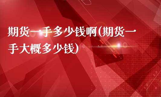 期货一手多少钱啊(期货一手大概多少钱)