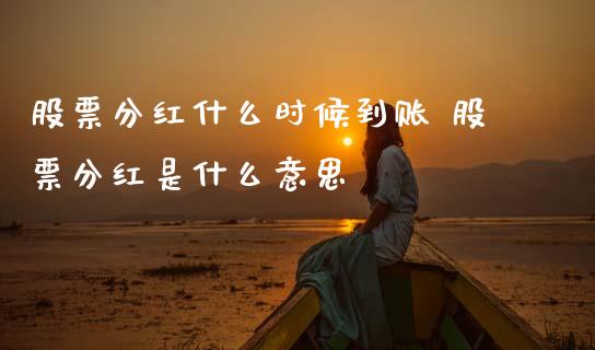 股票分红什么时候到账 股票分红是什么意思_https://www.dglong8.com_股票理财_第1张
