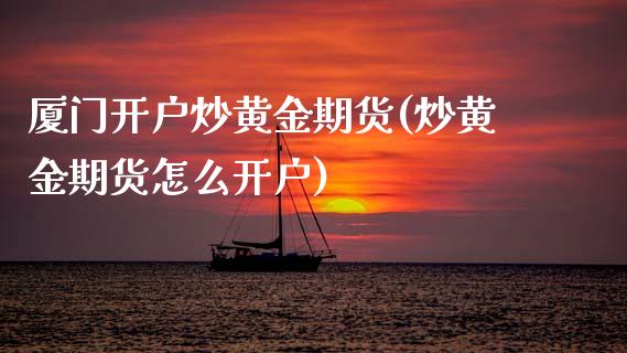 厦门开户炒黄金期货(炒黄金期货怎么开户)