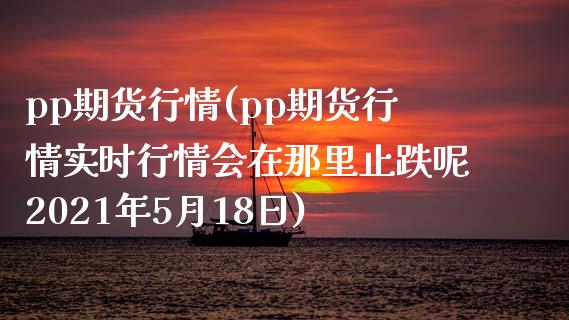 pp期货行情(pp期货行情实时行情会在那里止跌呢2021年5月18日)